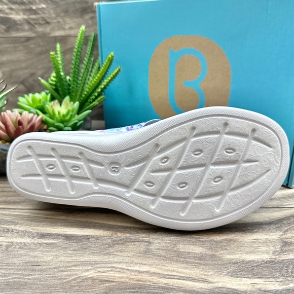 NEW Bzees Sahara Comfort Stretch Slide Wedge Sandal 8.5M 38.5 Blue Tie Dye - Picture 8 of 12